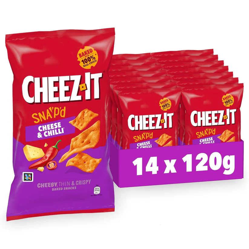 Cheez It Snap'd Cheese & Chilli 14x120g