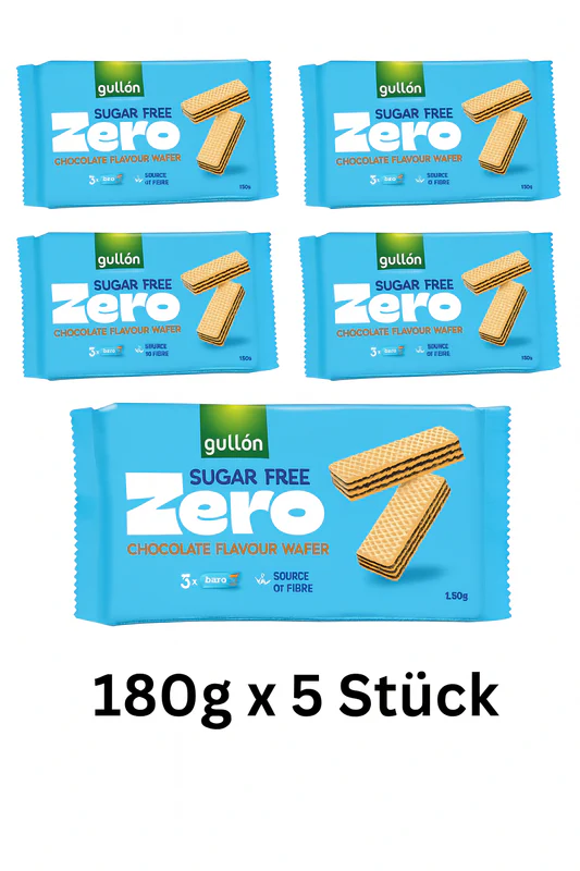 Gullon Sugar Free Choco Wafer 180g x 5